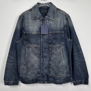 LouisVuitton Men's Blue Denim Jacket Receipti In Photos Also Have Matching Jeans